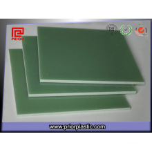 Feuille feuilletée de fibre de verre de l&#39;époxyde G10 Fr4 couleur verte